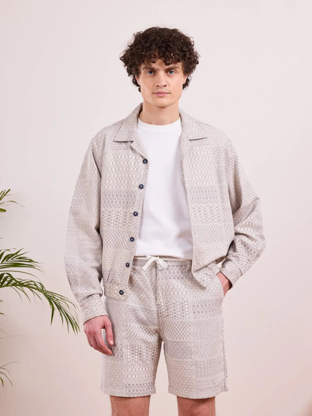 Blue Textured Jacket