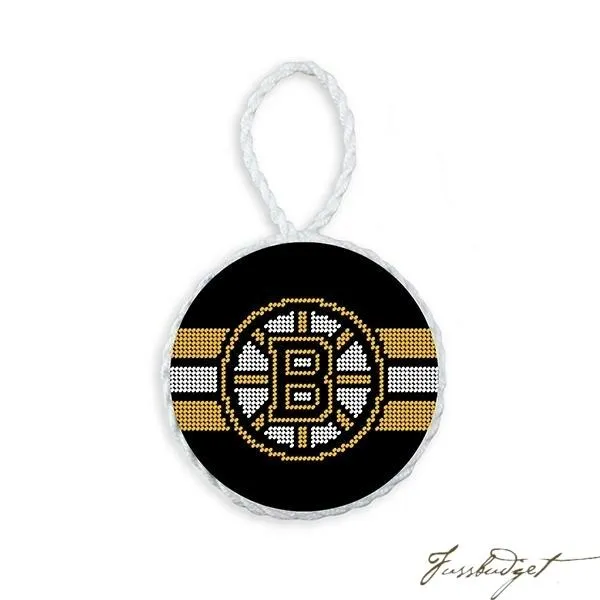 Boston Bruins Needlepoint Ornament