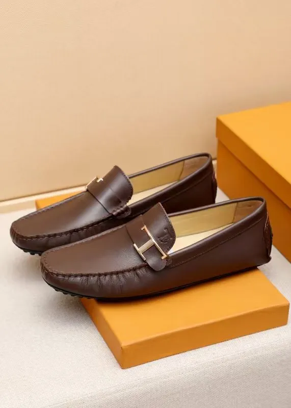 Branded Loafers With Metal Brand Logo