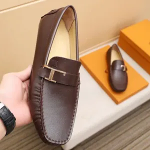 Branded Loafers With Metal Brand Logo