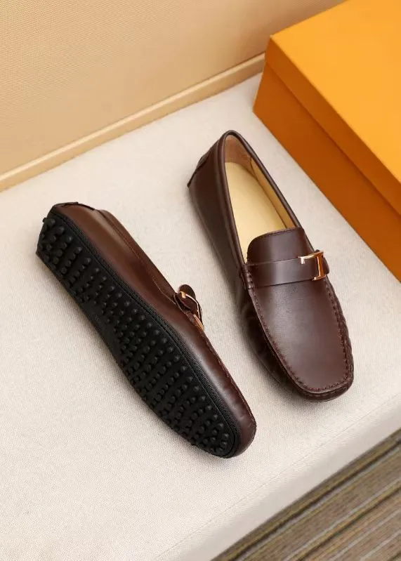 Branded Loafers With Metal Brand Logo