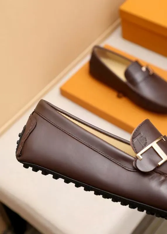 Branded Loafers With Metal Brand Logo