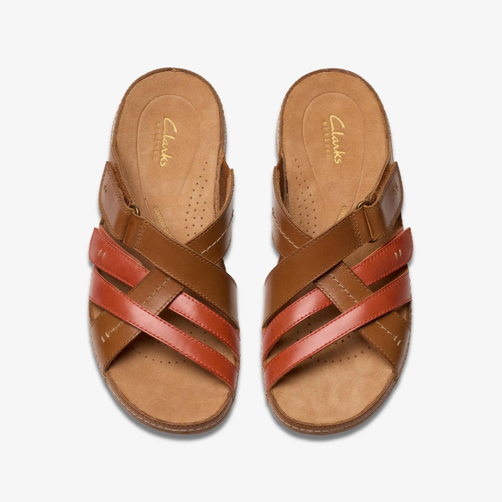 Cecily Slide - Tan Combination - 26181422