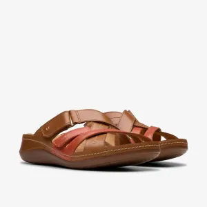 Cecily Slide - Tan Combination - 26181422