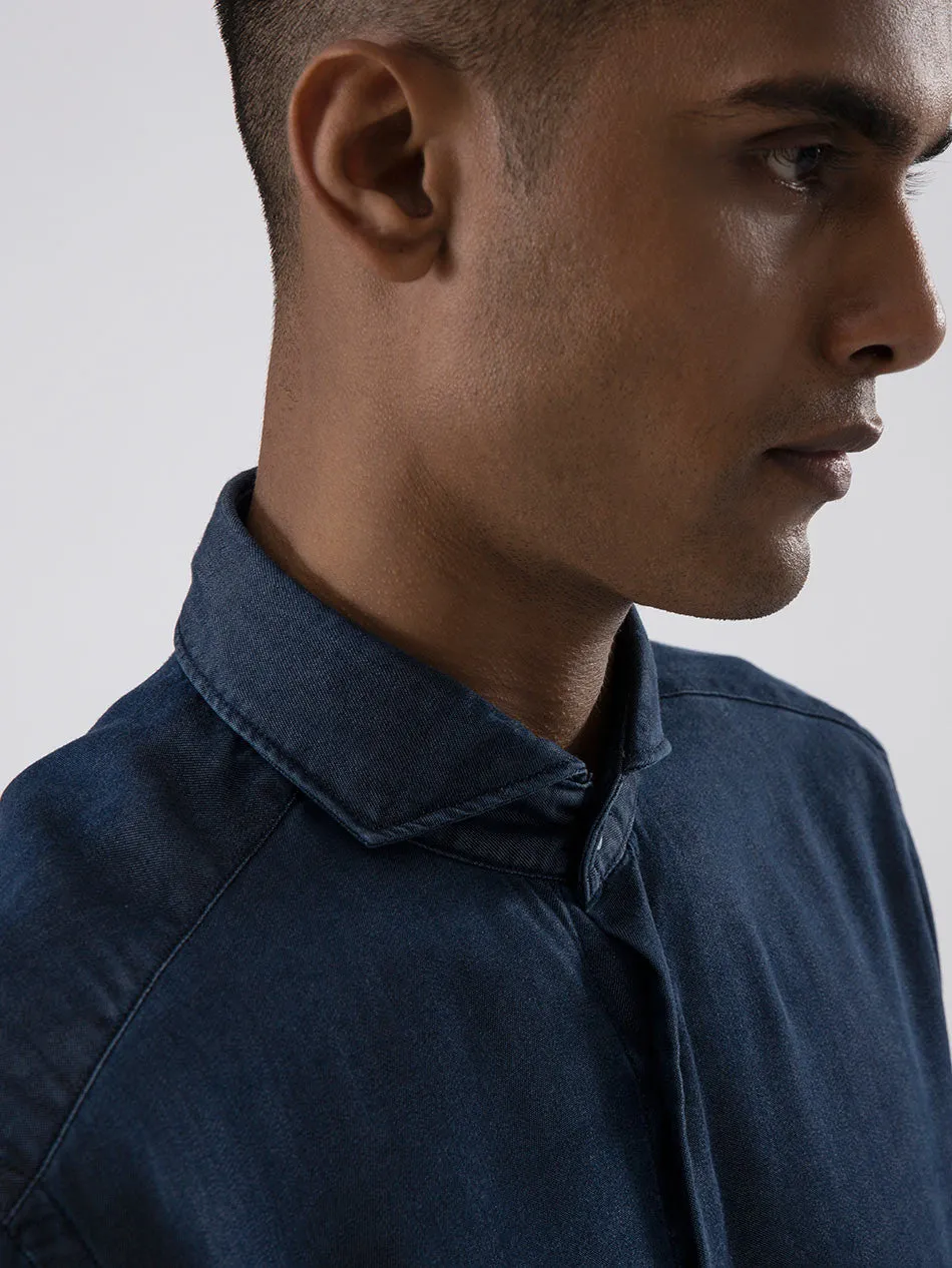 DARK WASH TENCEL DENIM