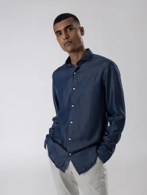 DARK WASH TENCEL DENIM