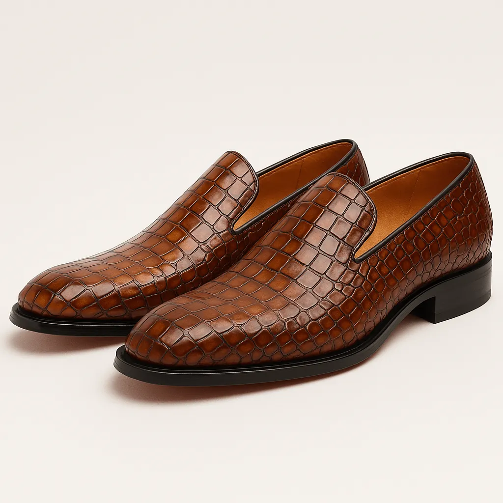 Domoir | Crocodile Loafers