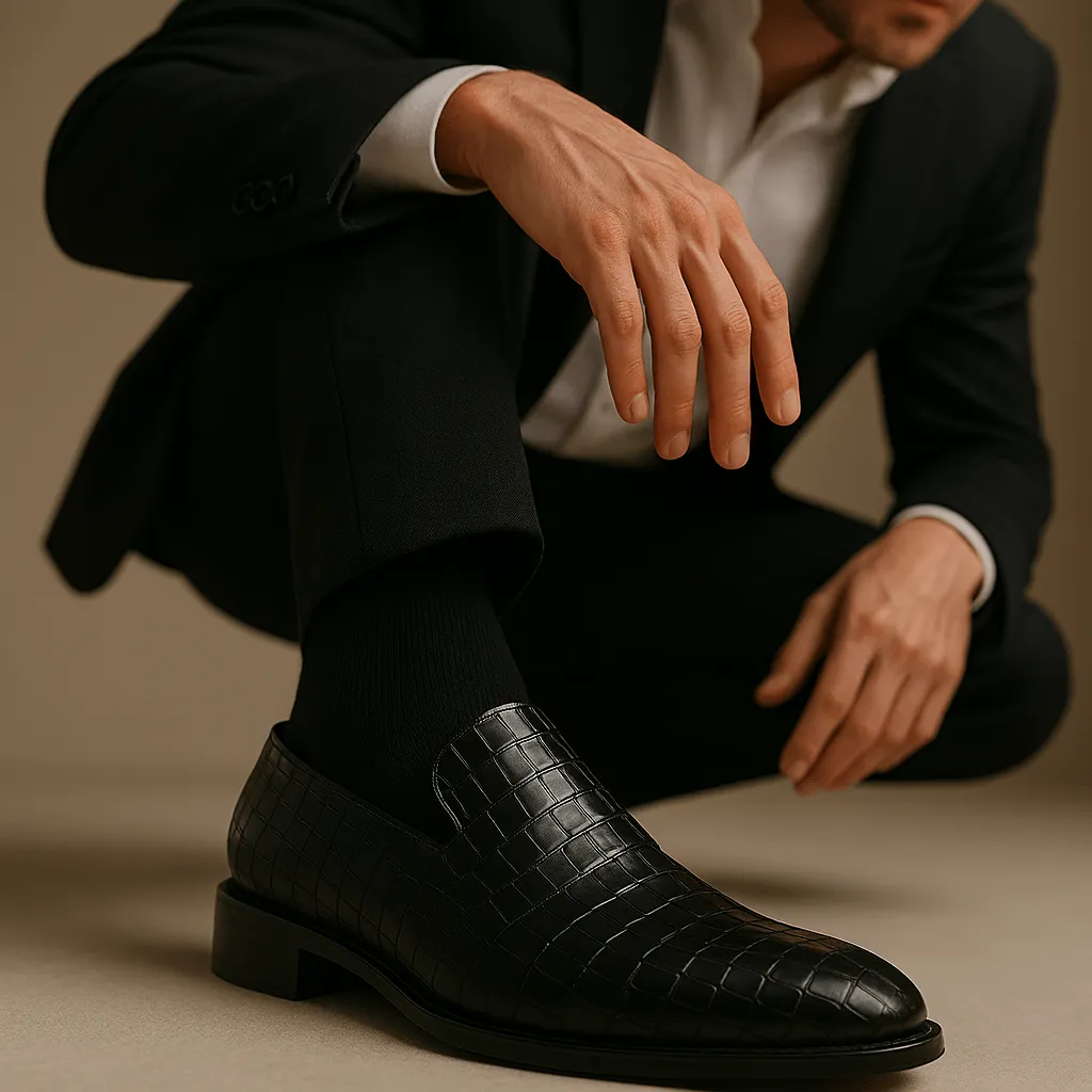Domoir | Crocodile Loafers