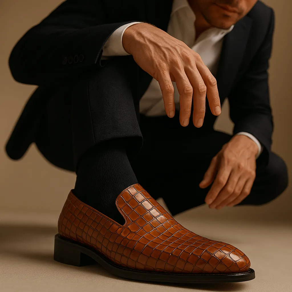 Domoir | Crocodile Loafers