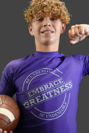 Embrace Greatness Compression Top (Purple)