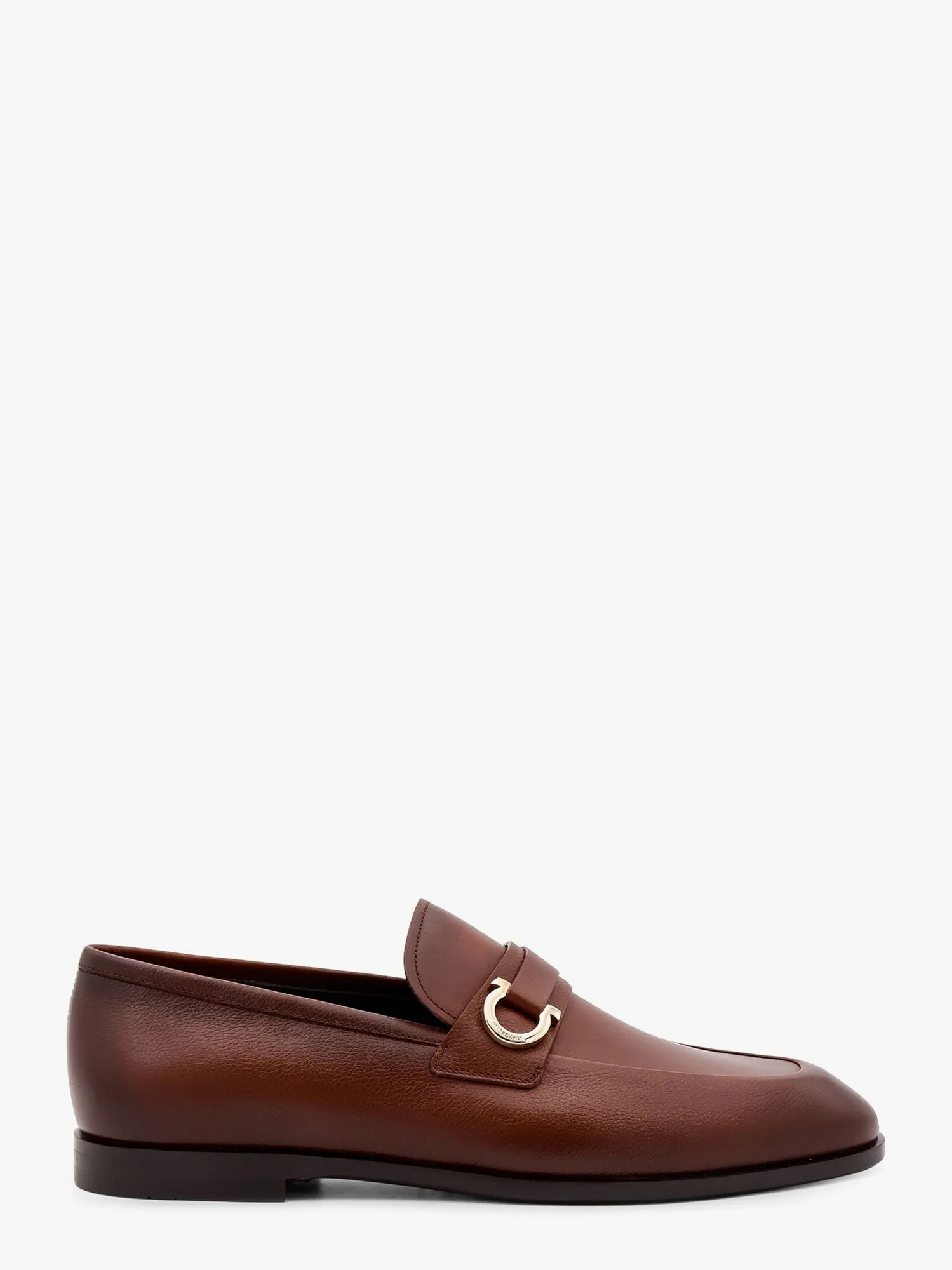 Ferragamo Florio Leather Loafer With Gancini Detail