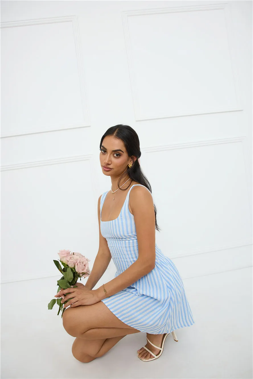 Gleaming Daylight Mini Dress Blue