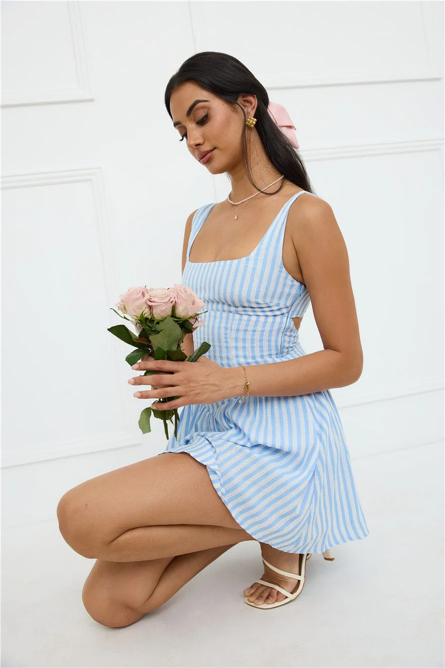 Gleaming Daylight Mini Dress Blue