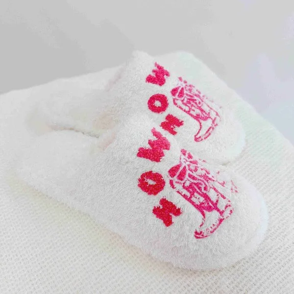 Howdy Boot Coziest Lounge Slippers