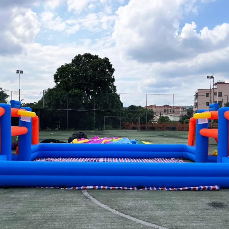 Inflatable Dual sport Soccer Basketball Court