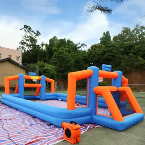 Inflatable Dual sport Soccer Basketball Court