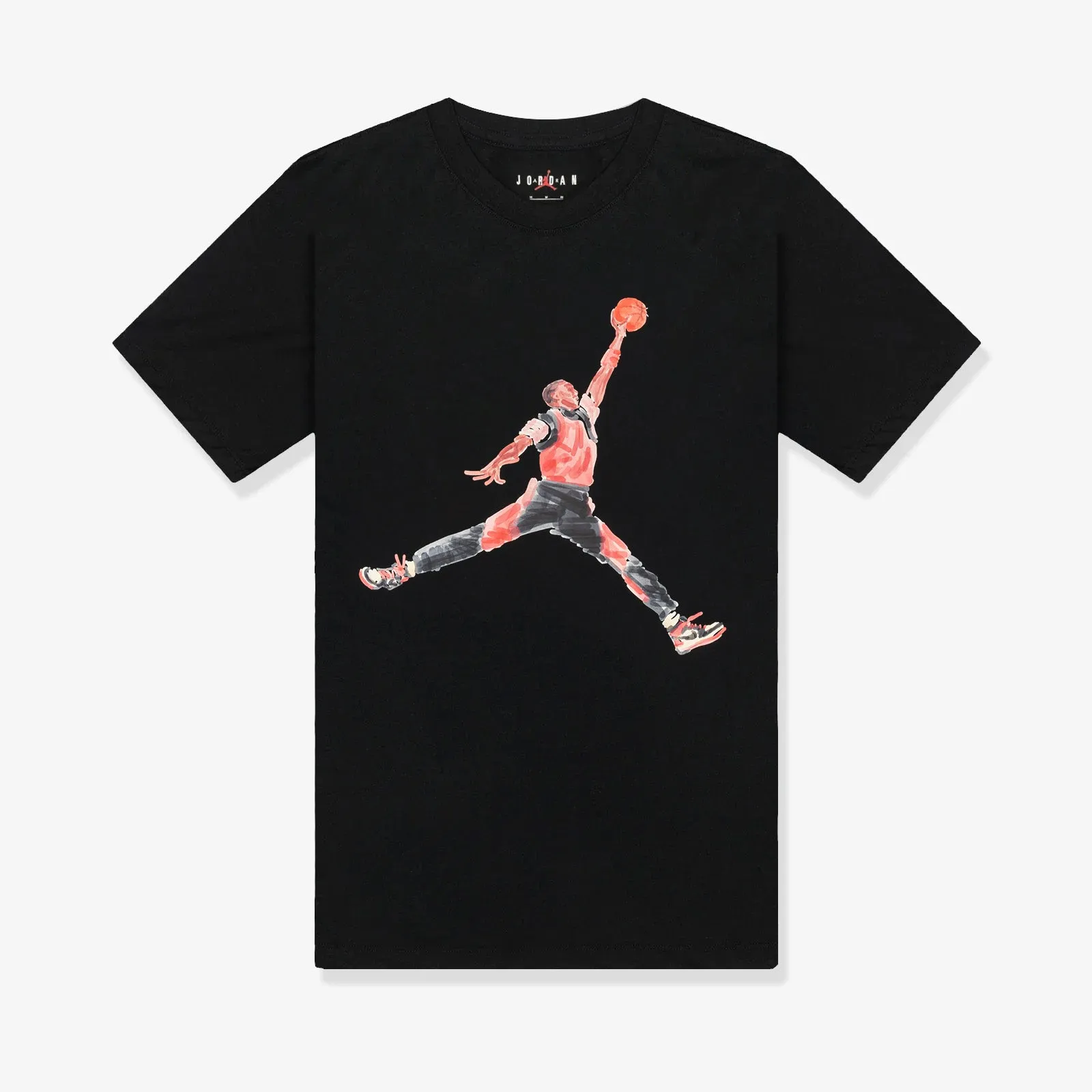 Jumpman Art Cotton T-Shirt - Black