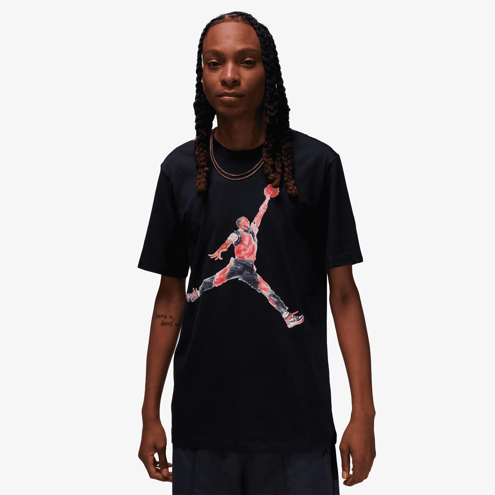 Jumpman Art Cotton T-Shirt - Black