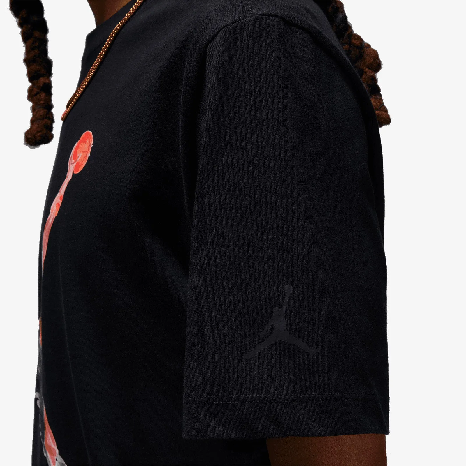 Jumpman Art Cotton T-Shirt - Black