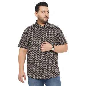 Men Plus Size Bingo Printed Shirt