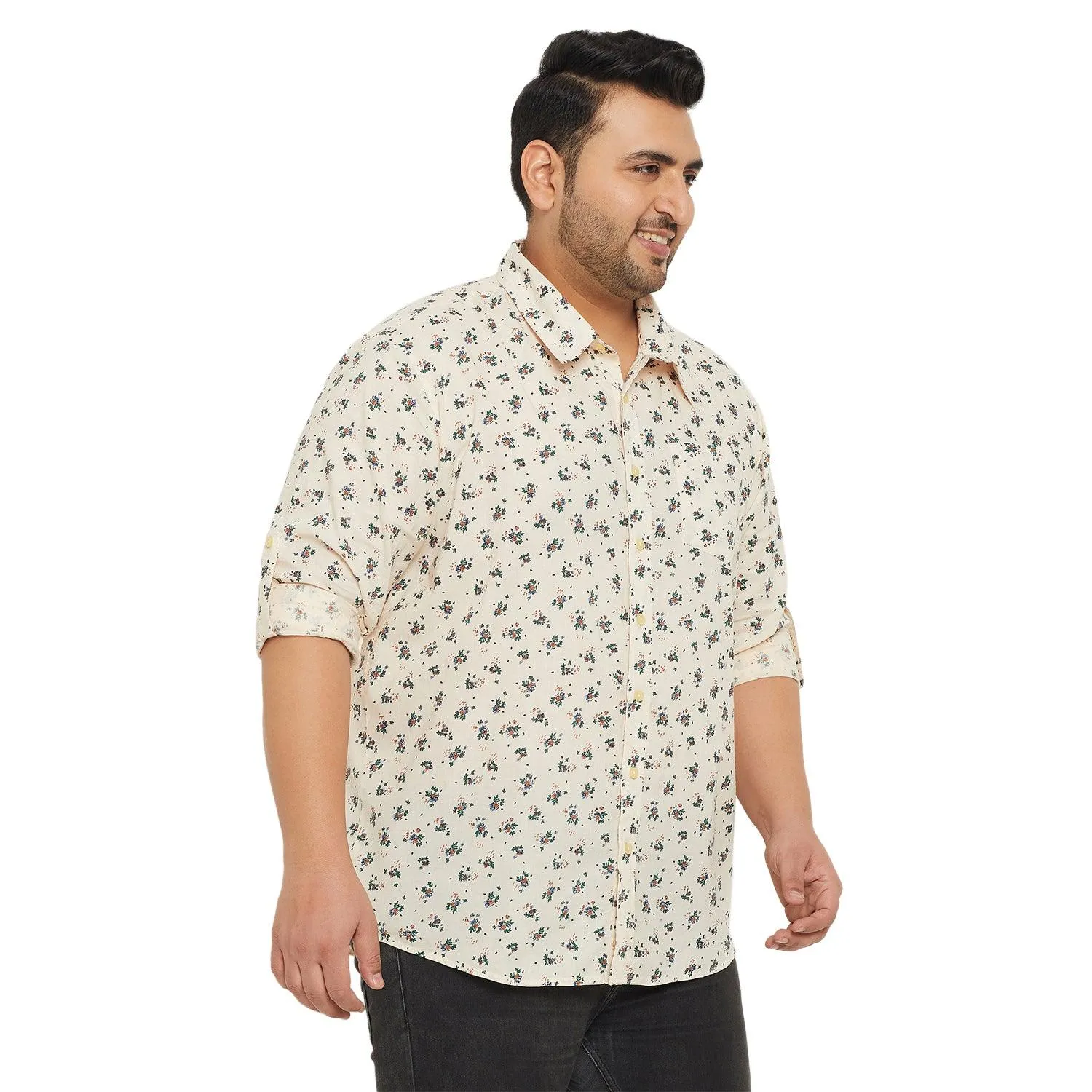 Men Plus Size Clazo Printed Shirt