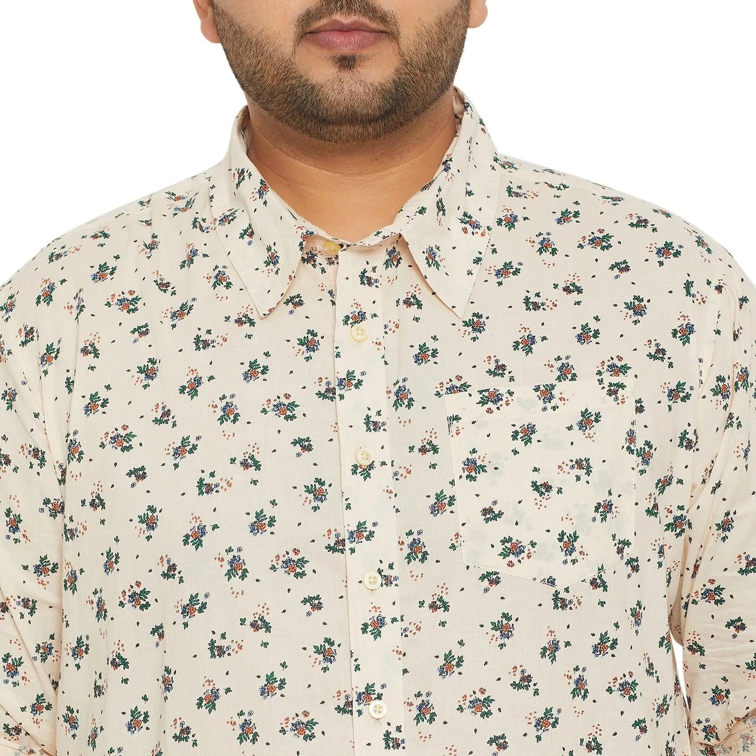 Men Plus Size Clazo Printed Shirt