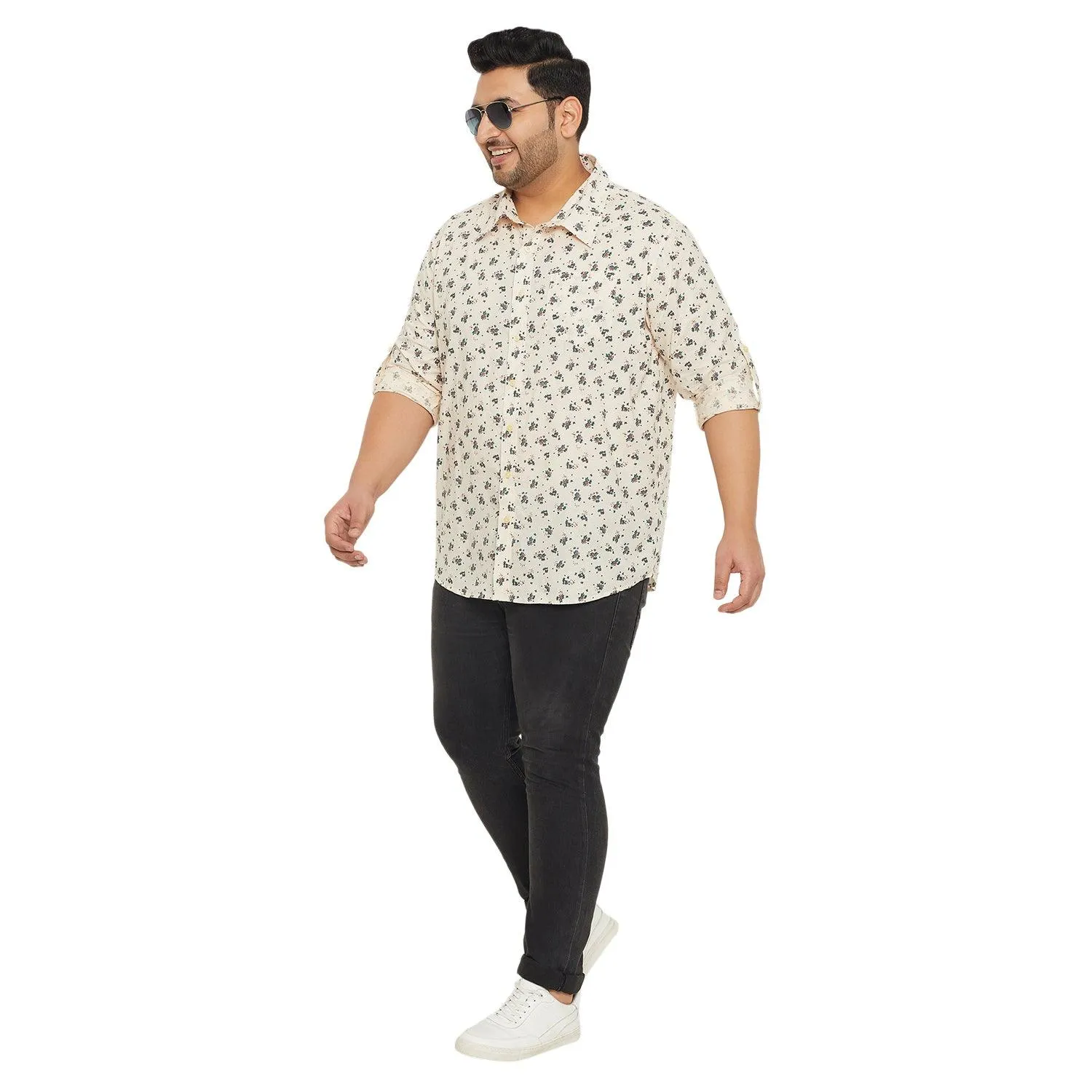 Men Plus Size Clazo Printed Shirt