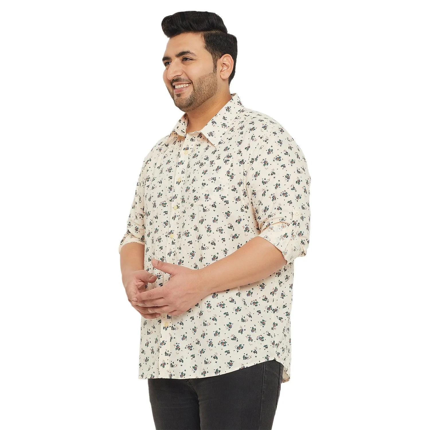 Men Plus Size Clazo Printed Shirt