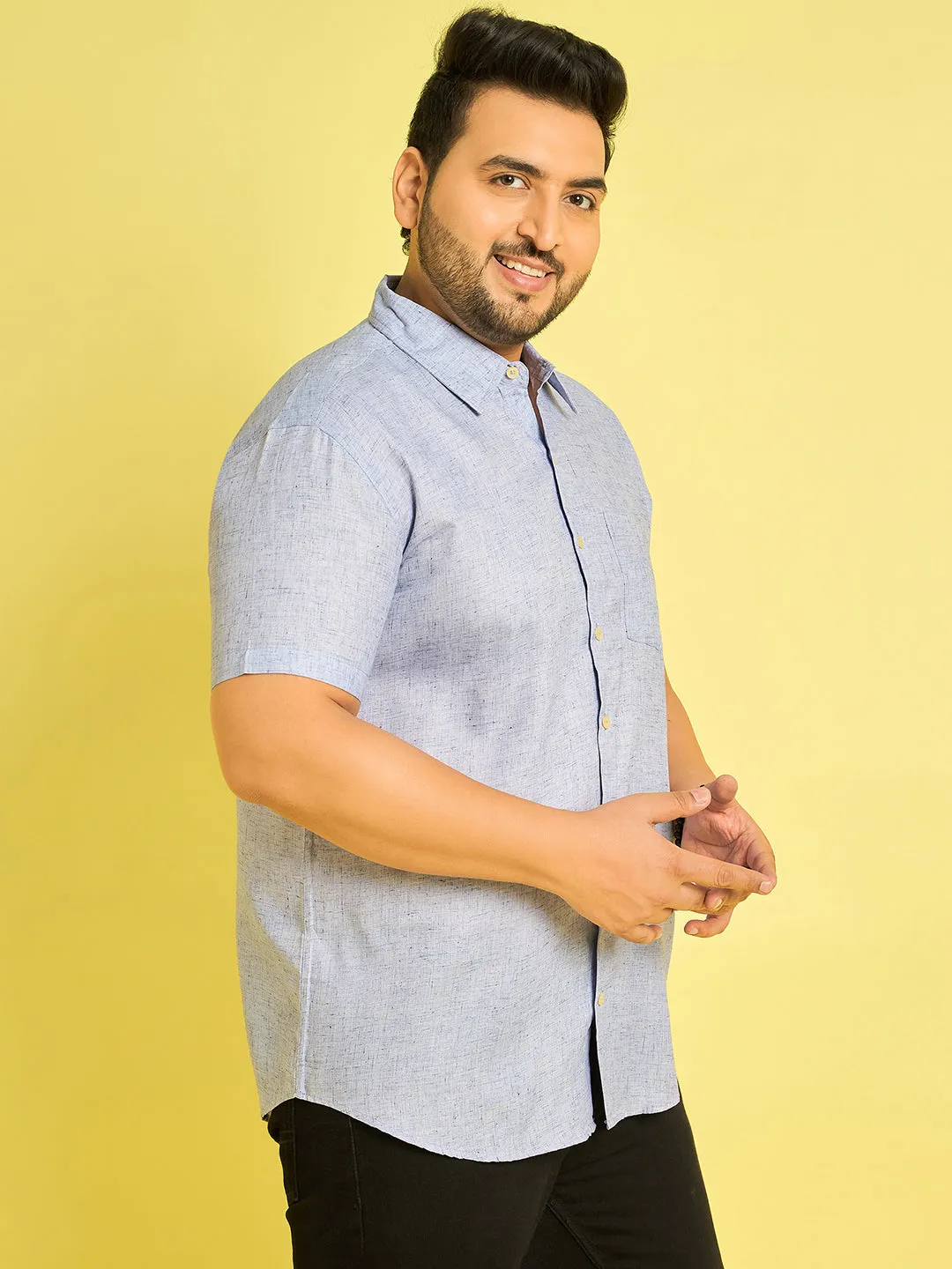 Men Plus Size Cruz Solid Shirt