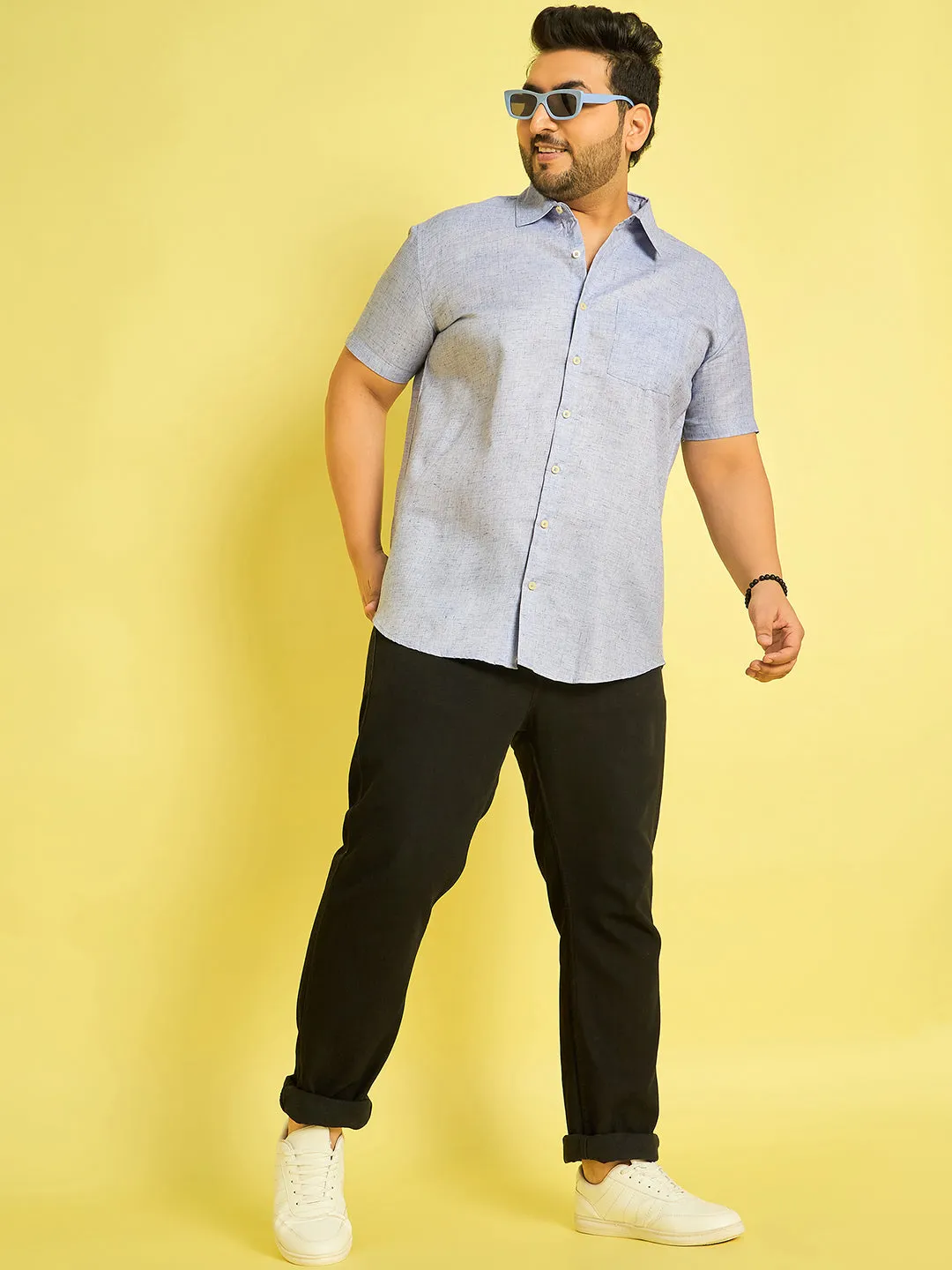 Men Plus Size Cruz Solid Shirt