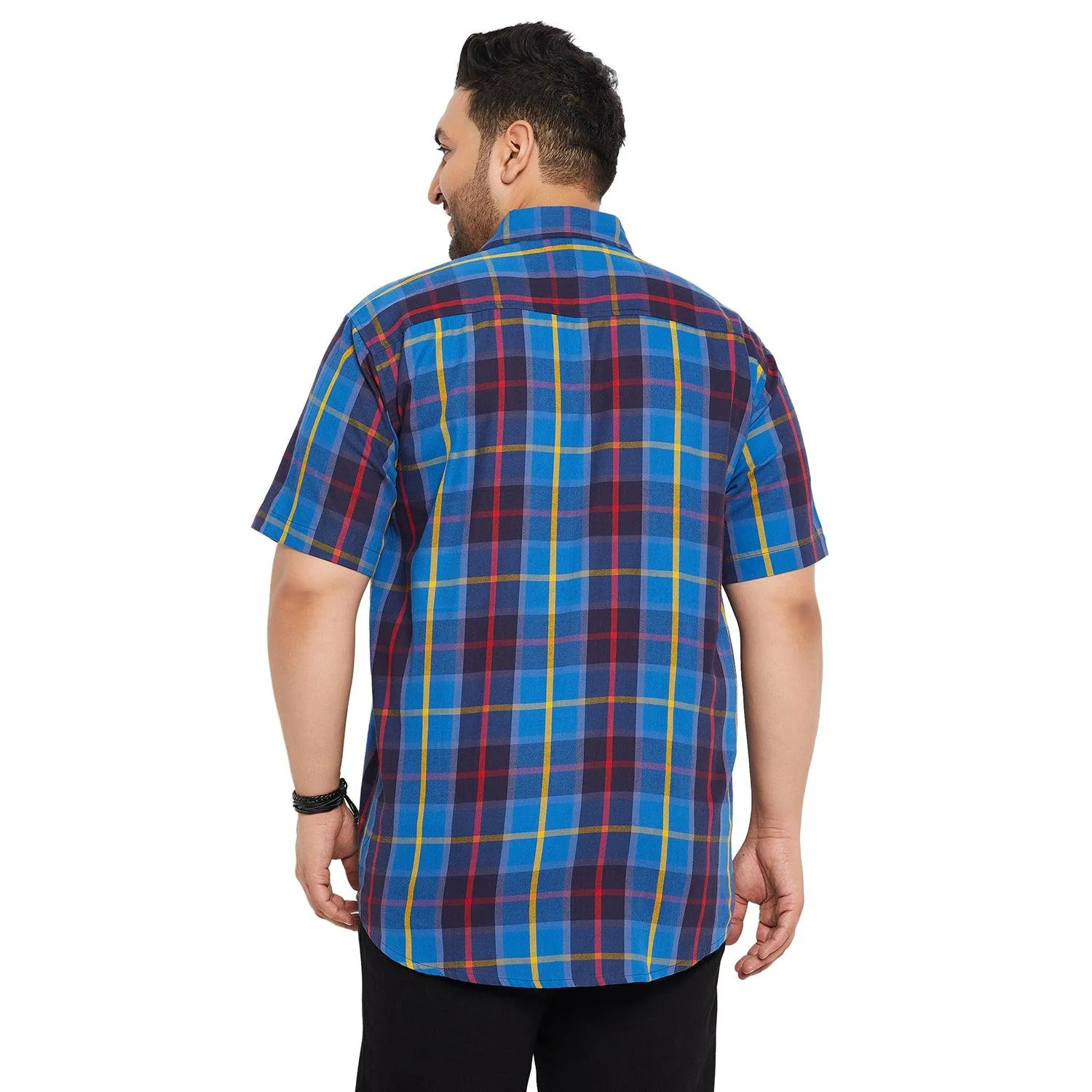 Men Plus Size Cult Check Shirt