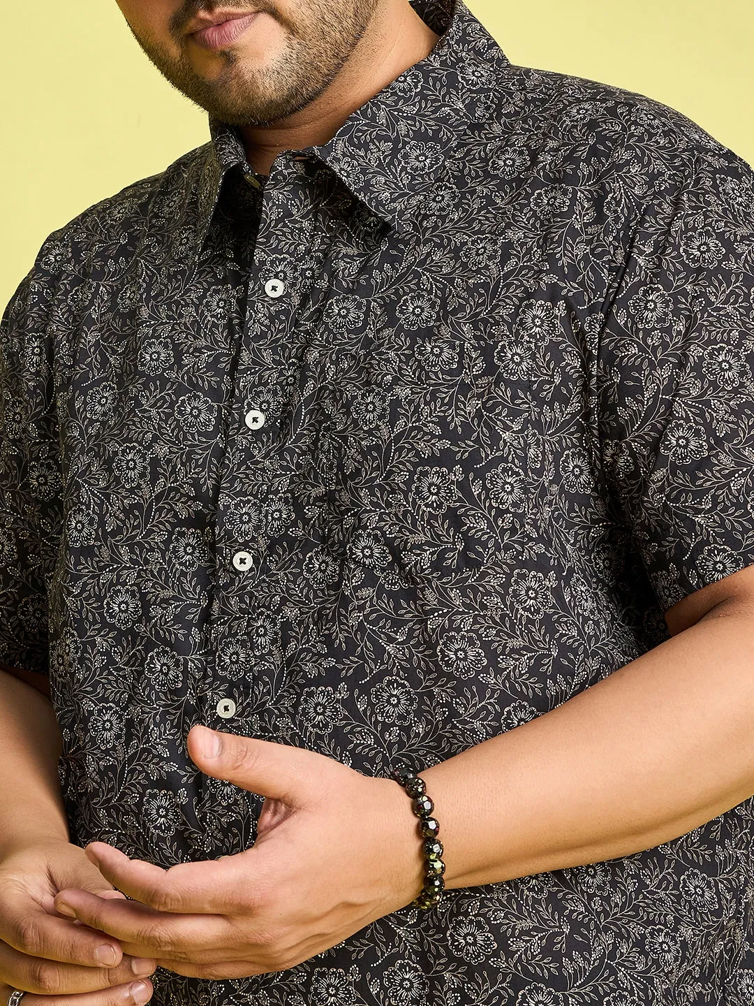 Men Plus Size Munich Printed Shirt