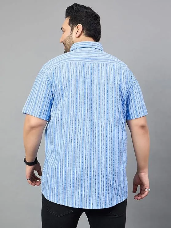 Men Plus Size Odin Striped Shirt