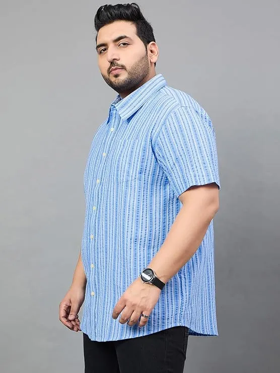 Men Plus Size Odin Striped Shirt