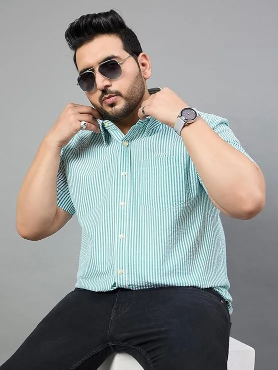 Men Plus Size Otto Striped Shirt