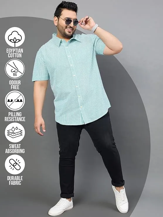 Men Plus Size Otto Striped Shirt