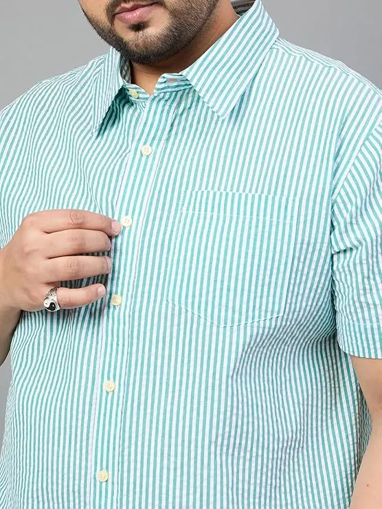 Men Plus Size Otto Striped Shirt
