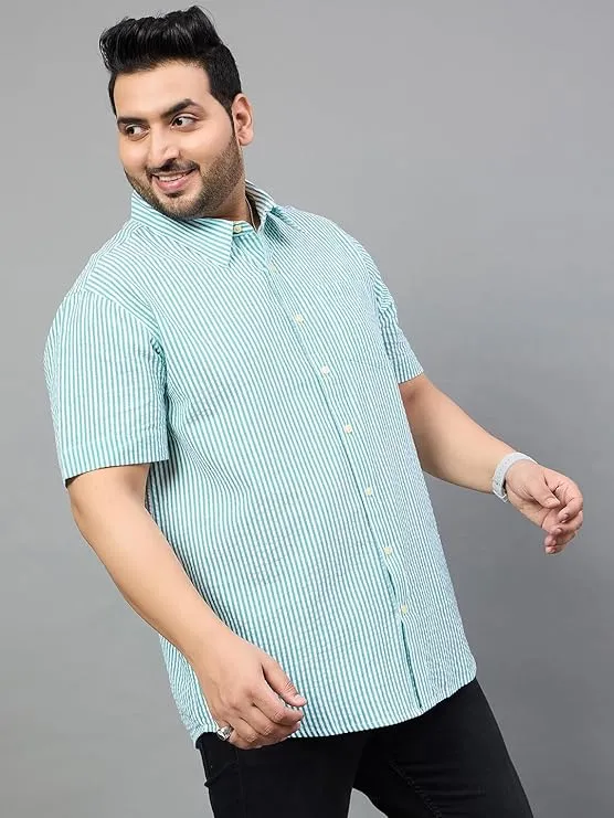 Men Plus Size Otto Striped Shirt