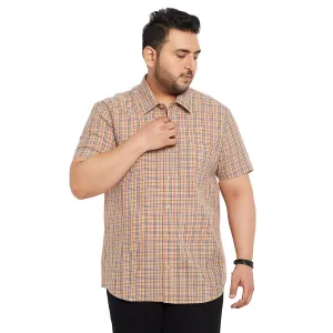 Men Plus Size Para Check Shirt
