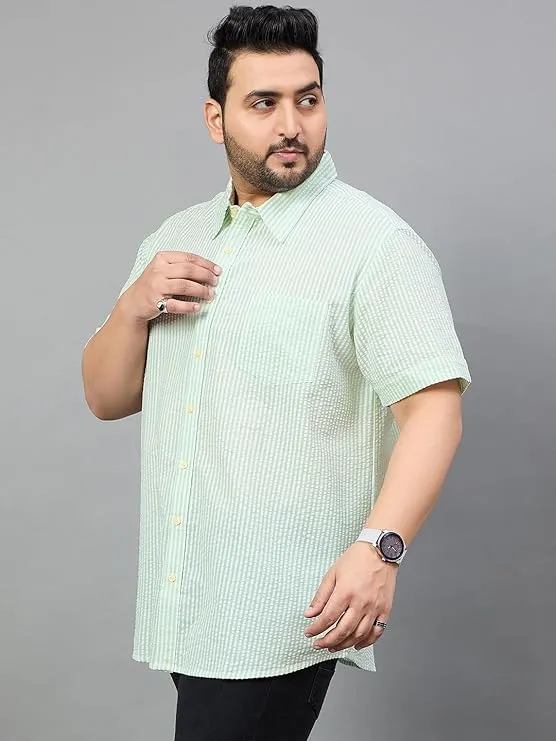 Men Plus Size Stetson Striped Shirt