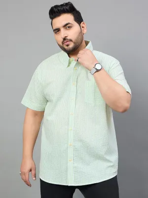 Men Plus Size Stetson Striped Shirt