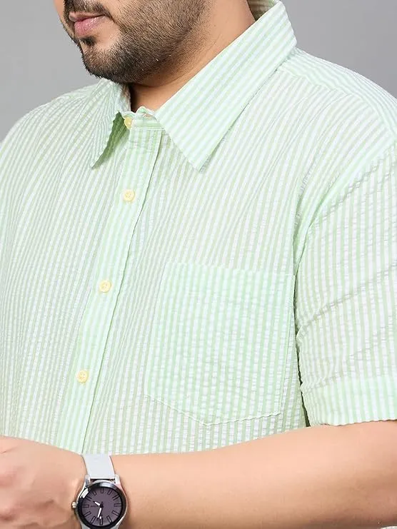 Men Plus Size Stetson Striped Shirt