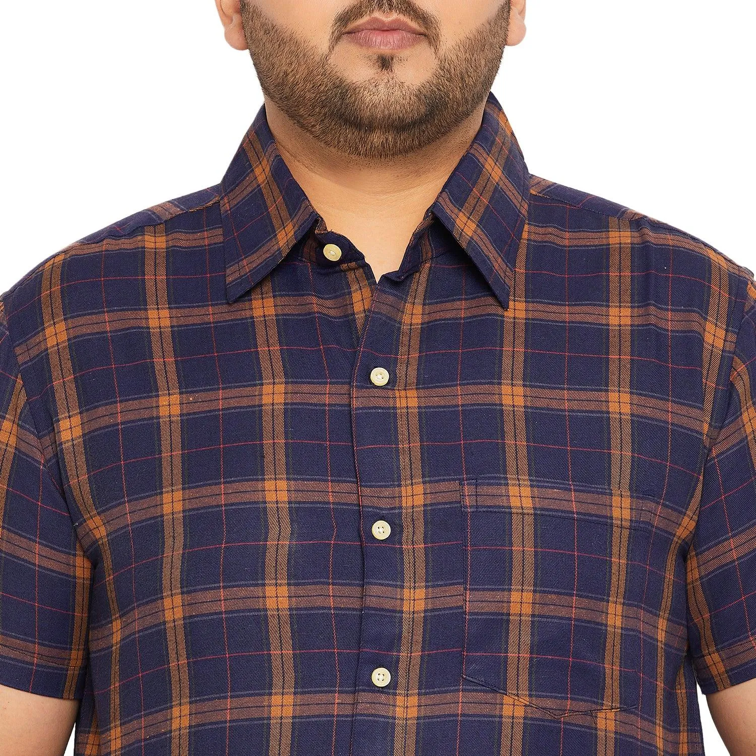 Men Plus Size Thistle Checked Shirt