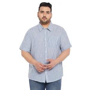 Men Plus Size Zach Striped Shirt