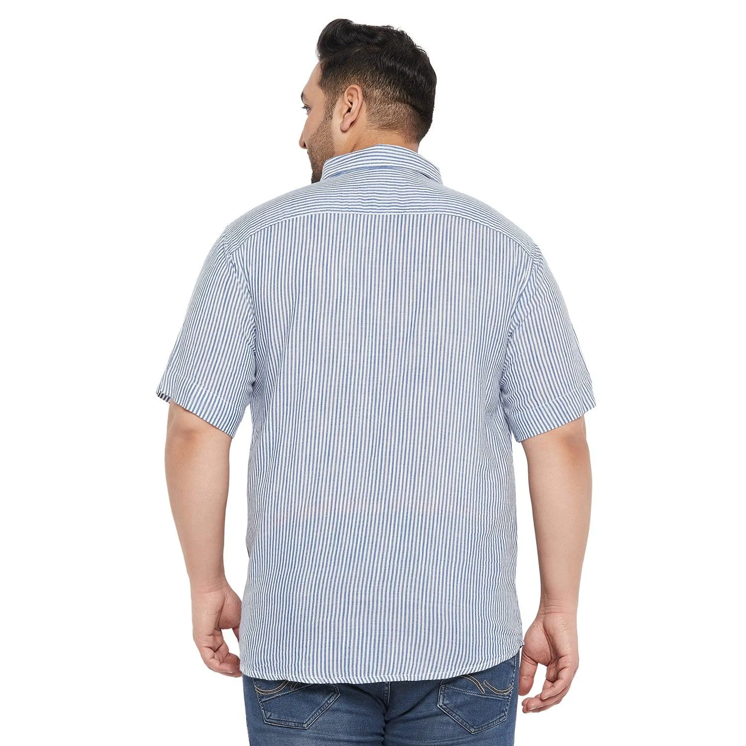 Men Plus Size Zach Striped Shirt