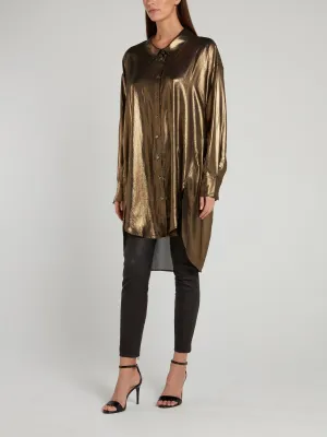 Metallic Loose Fit Blouse