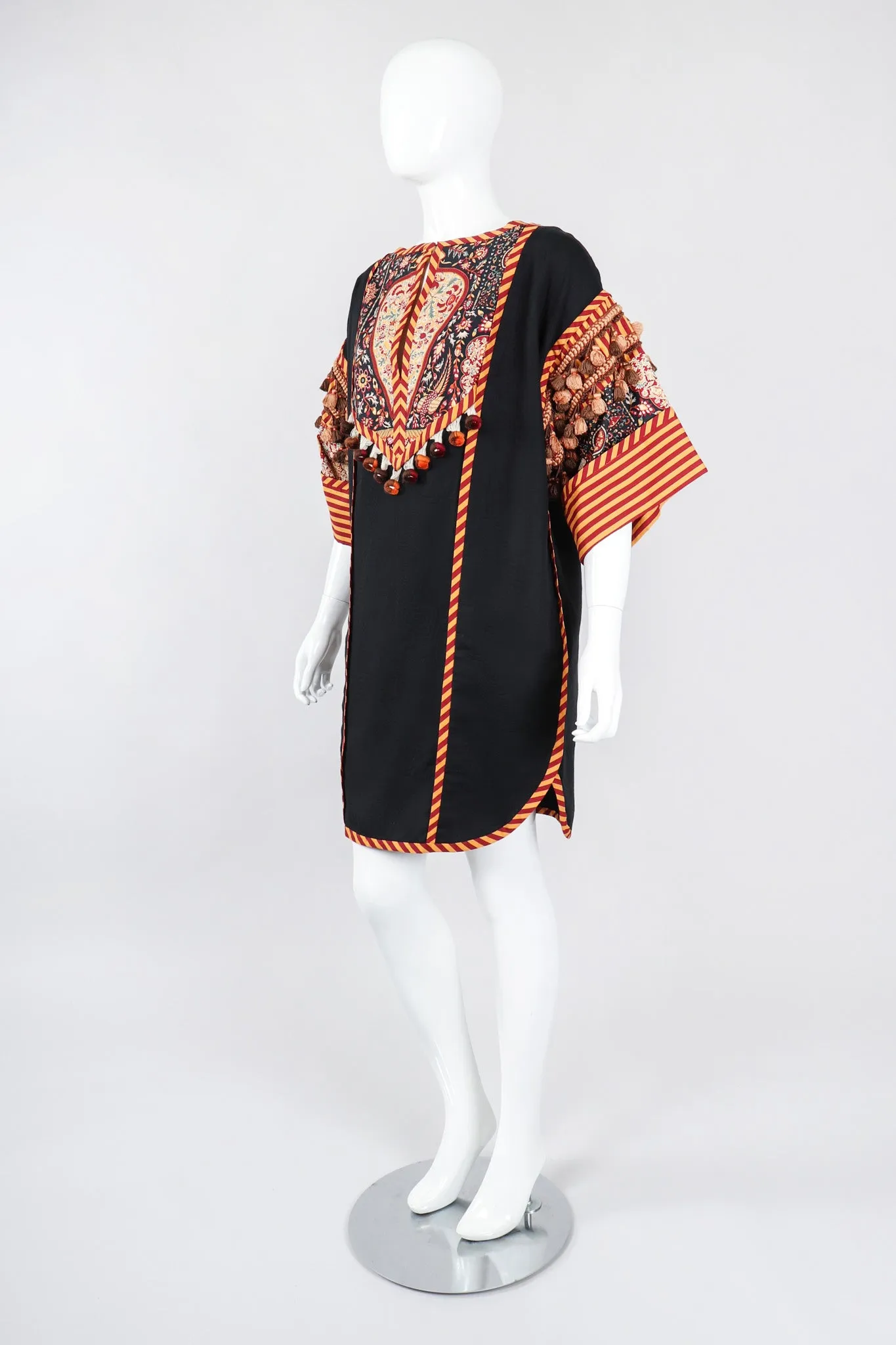 Mixed Print Tunic Minidress