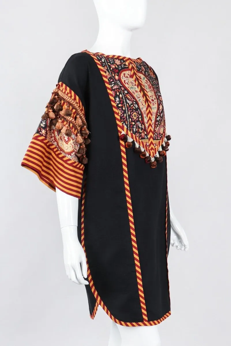 Mixed Print Tunic Minidress