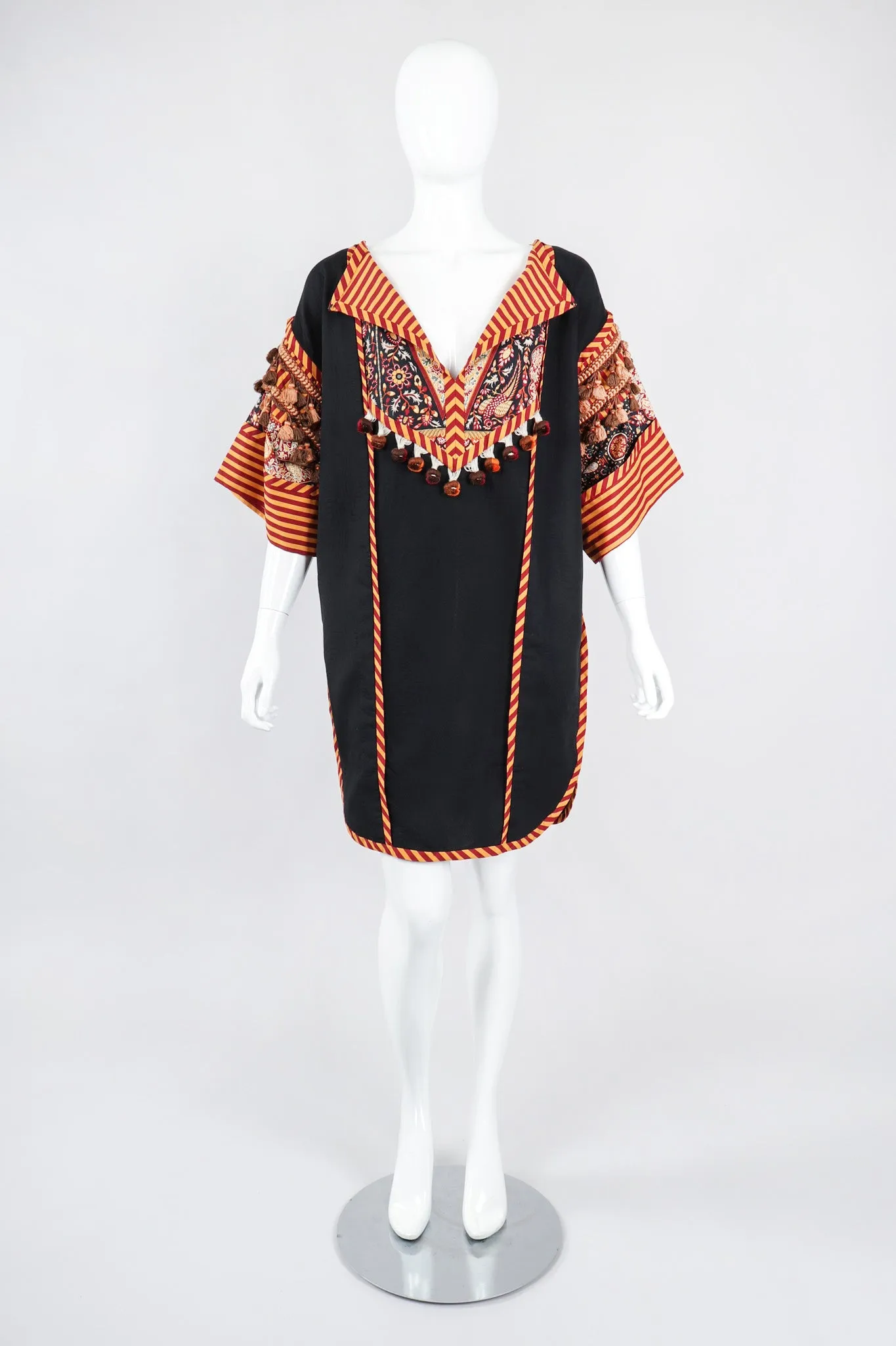 Mixed Print Tunic Minidress