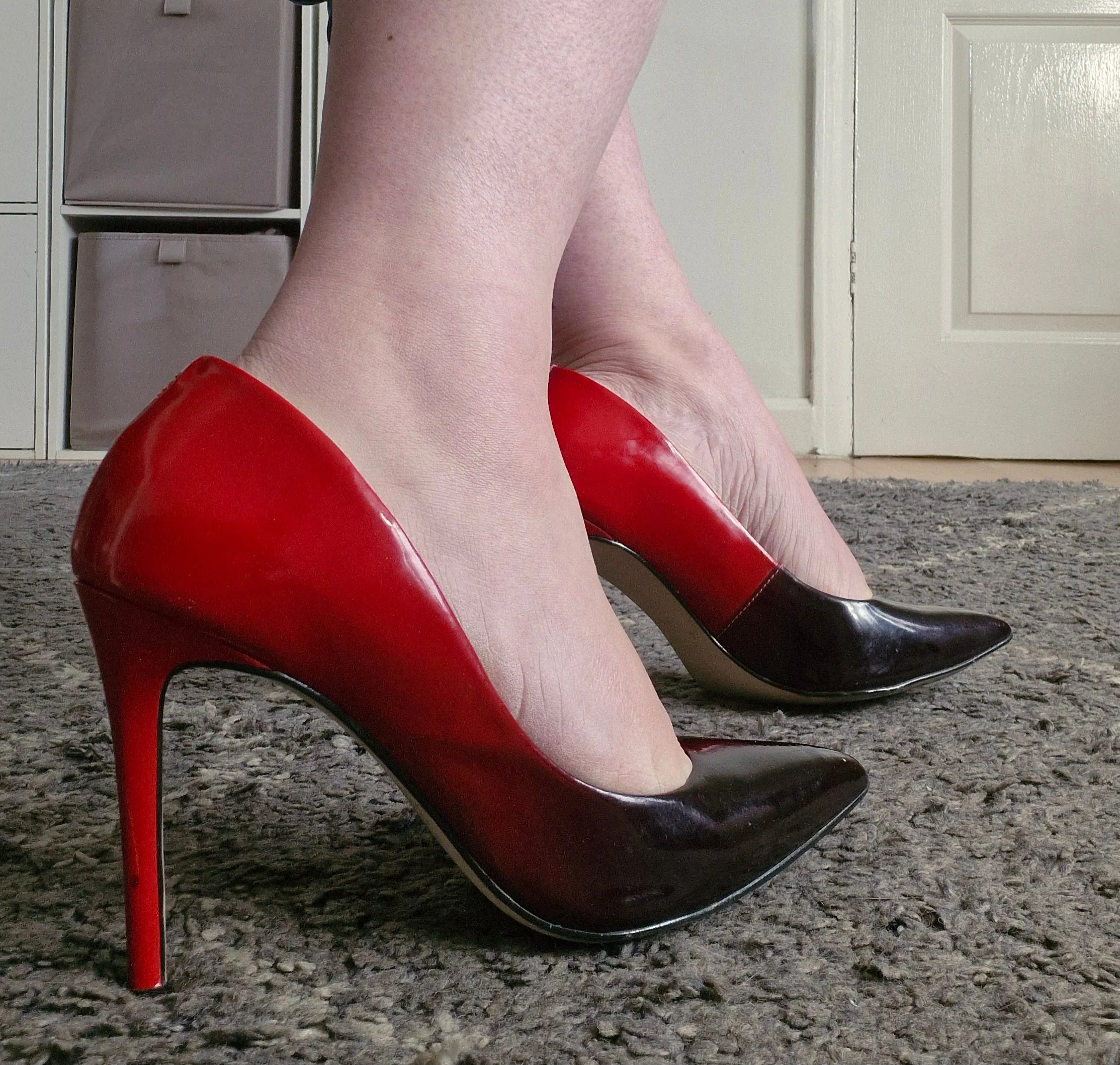 Ombre pointed court shoe - UK6